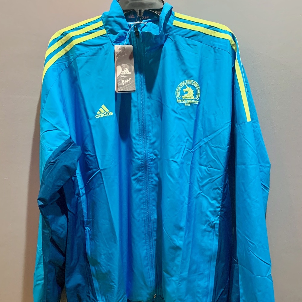 Mens Adidas 2019 Boston Marathon Jacket Size Large